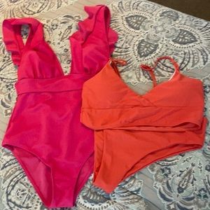 2- brand new swim suits (LG)